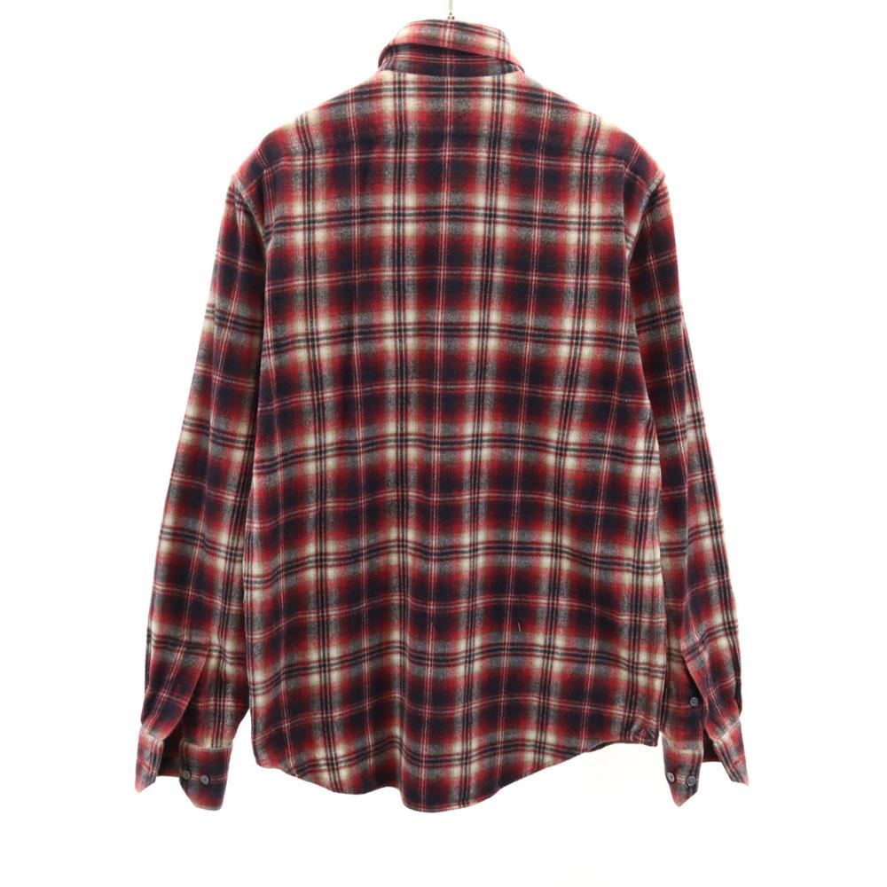 LOUIS VUITTON made in Italy Check Pattern Long sleeve Flannel shirt XS Men's Used