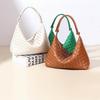 New Trendy Cross-border Women's Handbag, Purely Hand-woven, Stylish and Textured, Versatile Shoulder and Underarm Bag for Commuting