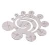 Stainless Steel Circle Gauges Leather Cutting Tool Corner Cutter for Accurate Measurement in Leatherwork
