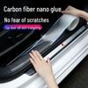 Protector universal pentru pragul ușii mașinii din fibră de carbon și bandă protectoare anti-zgârieturi pentru bara de protecție