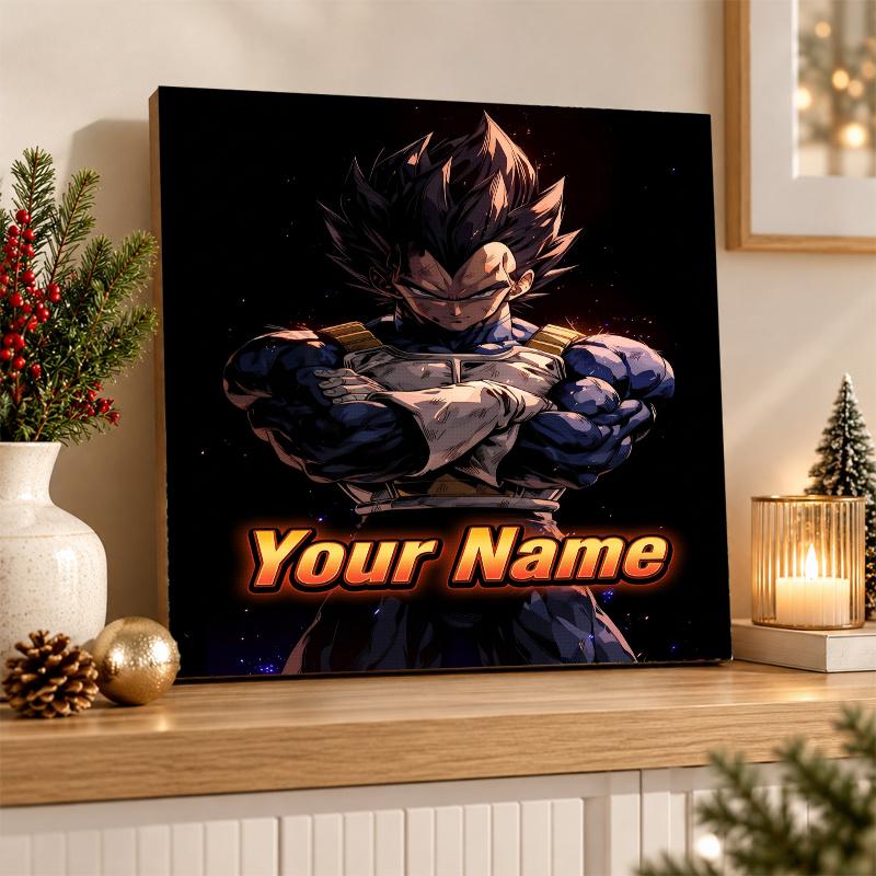 Dragon Ball Vegeta Custom Name Diamond Painting Personalized 5D Full Drill DIY Diamond Art Home Decor