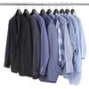 SONGMICS Wooden Hangers, Set of 10, Coat Hangers, Clothes Hangers, with Shoulder Notches, Anti-Slip Trousers Bar, 360 Degrees Swivel Hook, for Suits
