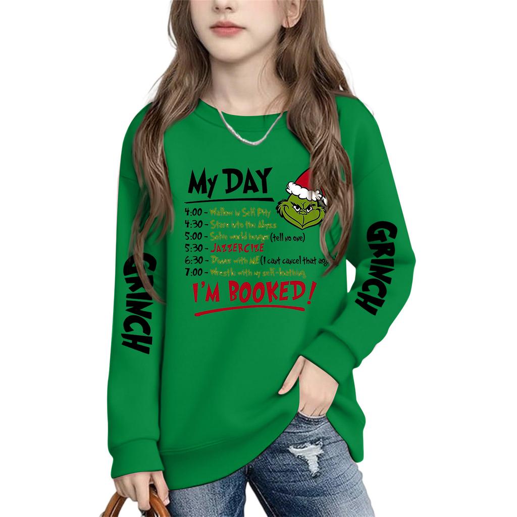 Boys Girls Child Fashion Daily Versatile Casual Crewneck Sweatshirts Daily Long Sleeve Patchwork Top Sweatshirts