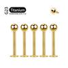 5Pcs Implant Grade F136 Titanium Gothic Spike Labret Tragus Helix Bar Lip Bar Rings Stud Cartilage Ear Piercings Body Jewelry