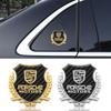 3D Metal Badge Styling Decals Emblem Car Decor Window Stickers Decoration Accessorie For Porsche 911 718 Taycan Panamera Cayenne