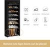 Shoe Rack with Dustproof Covers - Heavy Duty Steel Storage Organizer , Industrial Shoe Shelf for Garage/Entryway Design