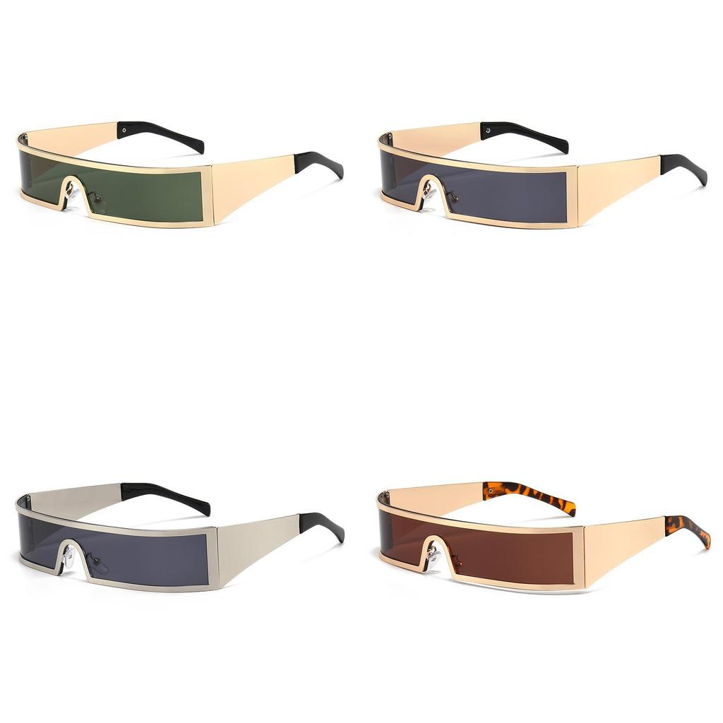 Cyberpunk Sunglasses Metal Frame Uv400 Sunshade For Fashionable Travel And Outdoor Activities