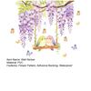 Watercolor Wisteria Birds Wall Decal, Self-Adhesive Residue-Free Window Sticker, Easy Apply Wall Sticker for Bedroom Kitchen Bathroom
