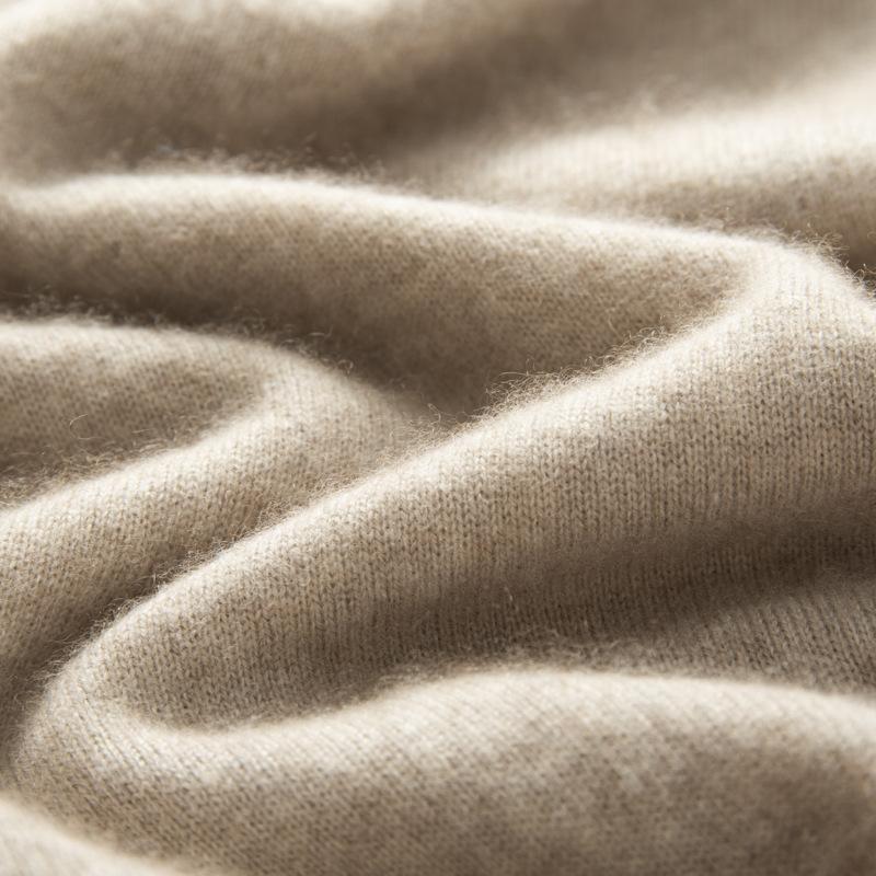 POLO neck cashmere sweater 2025 new flat middle-aged loose pullover sweater