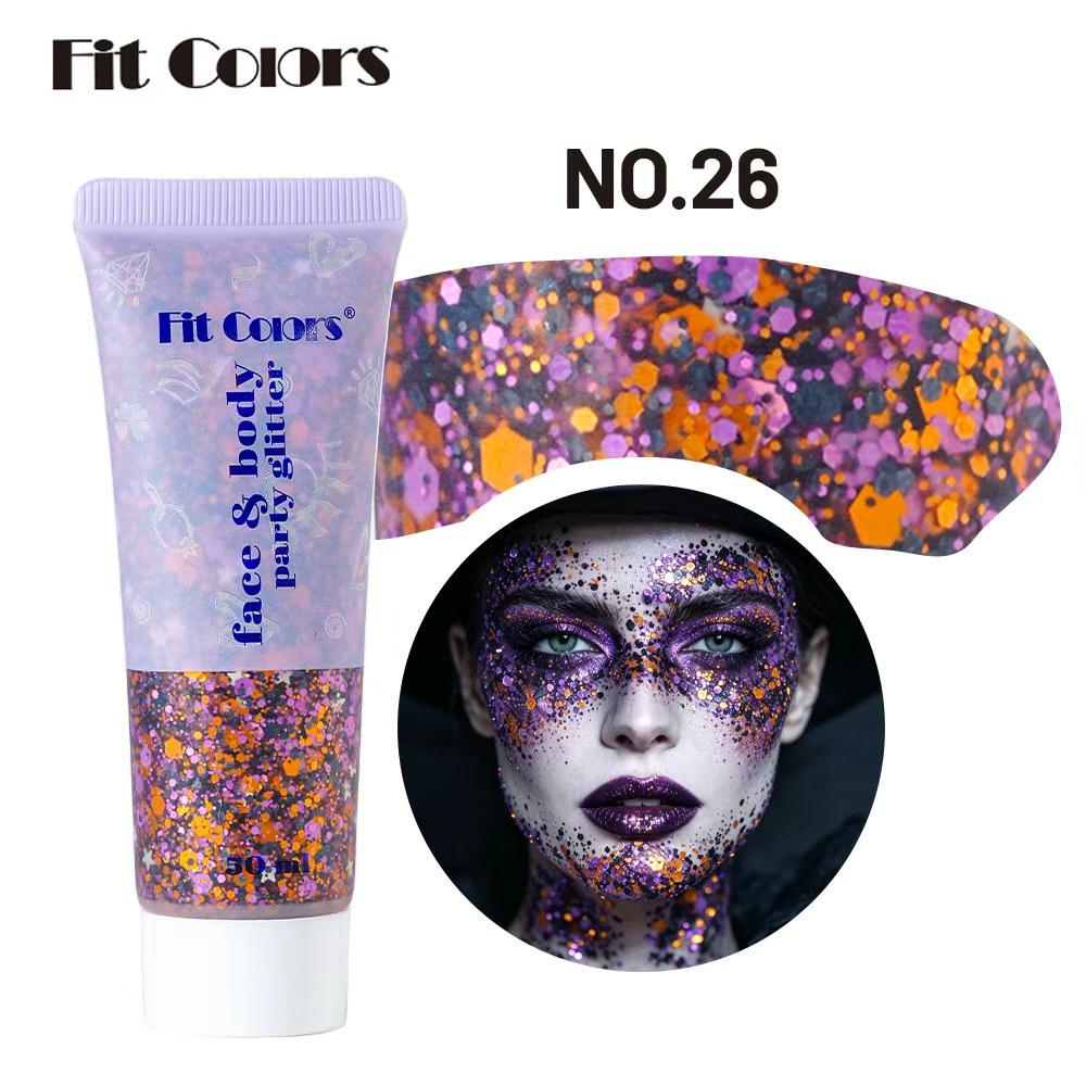 Iridescent Mermaid Scales Sequin Glitter Gel for Face, Body, and Eyes