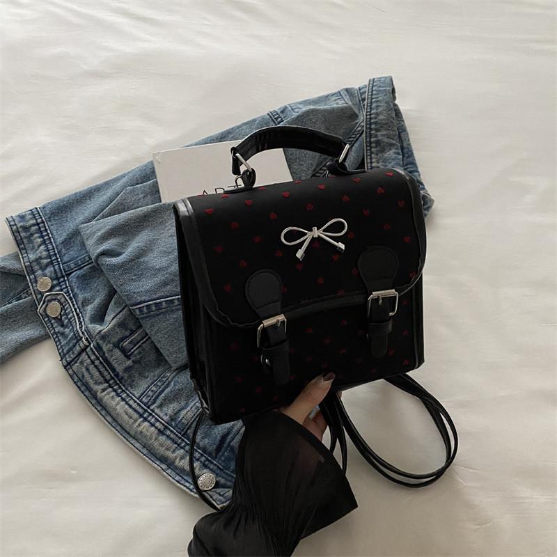 Stylish 2024 Autumn Japanese Retro Casual Backpack For Women With Bowknot Design