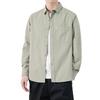 New Men's Long-sleeved Shirt Men Loose Casual Cargo Shirt Coat Washed Pure Cotton Jacket Men