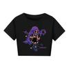 5602 Kids Girls Lily Lovebraids Print Short Sleeves Short T-Shirt Crop Top