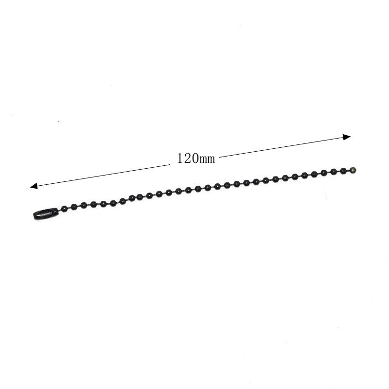 2.4mm Colorful Bead Chain for DIY Jewelry – Painted Iron Wave Chain with Buckle Pendant Connector