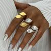 Leaf Shape Open Ring - European & American Style Jewelry for Women