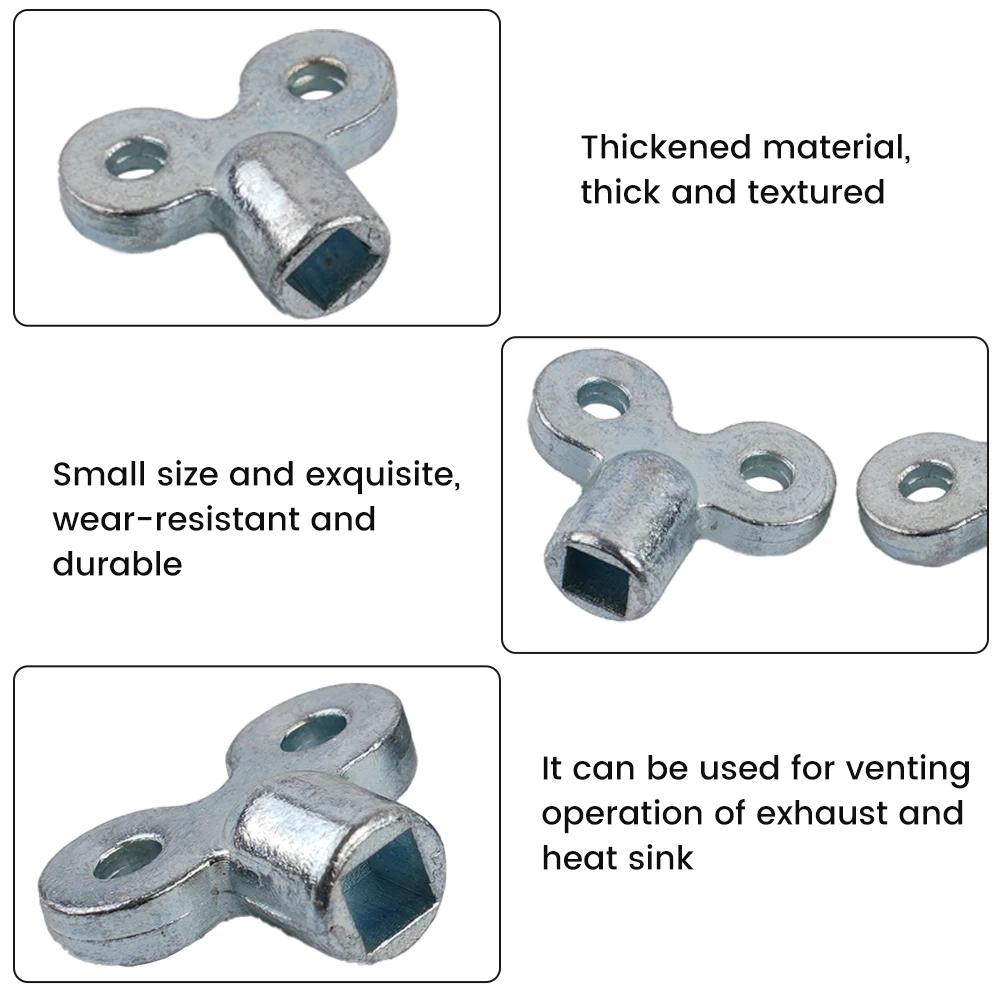 6PCS Zinc Alloy Radiator Bleed Key Wrench Set for Plumbing Heater Radiator Air Release Resistant Hand Tool Set
