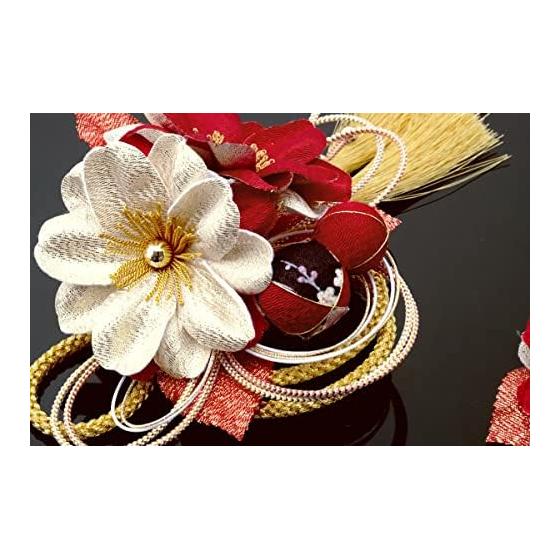 SOUBIEN Coming-of-Age Ceremony Hair Accessories, Graduation 2-Piece Set, Cherry Blossom Flower Corsage, Kumihimo Braided Cord, Ball Ornament, Comb &