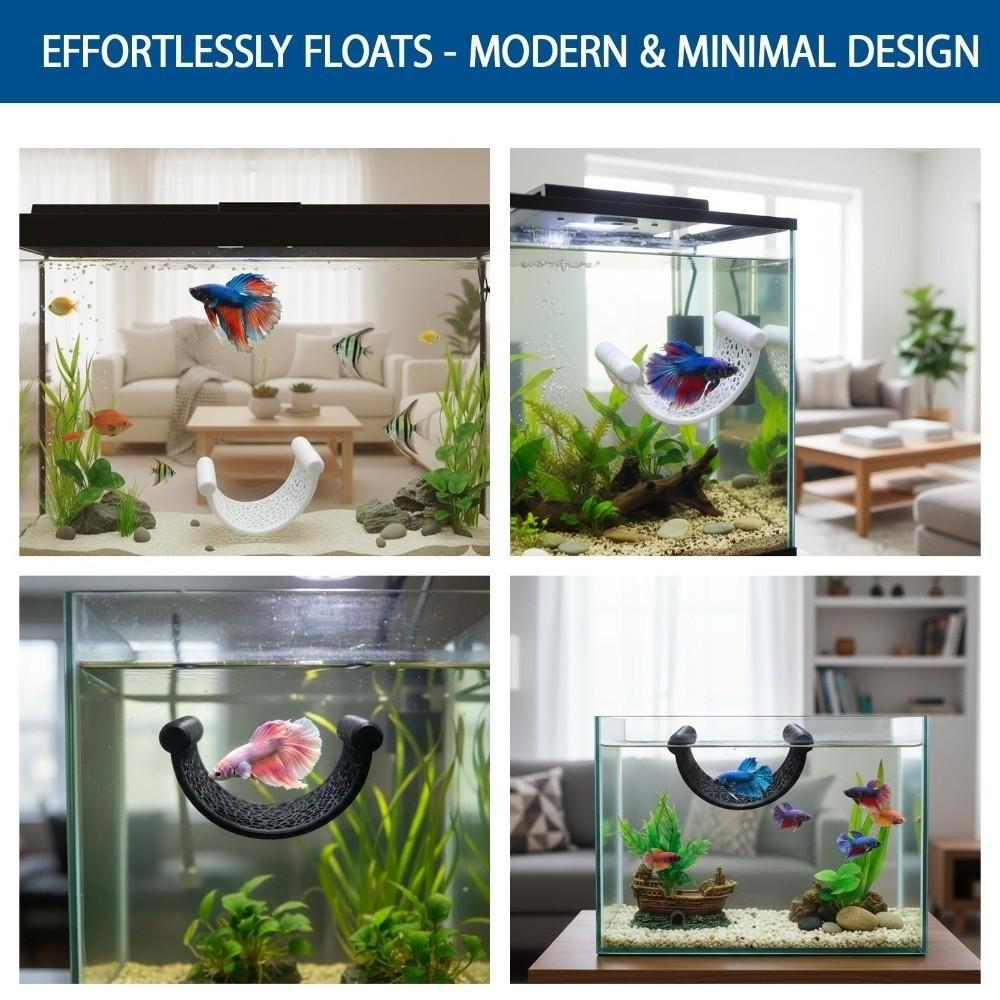 Plastic Betta Fish Hammock 3D Printing Aquarium Resting Platforms  for Rest Sleeping Playing