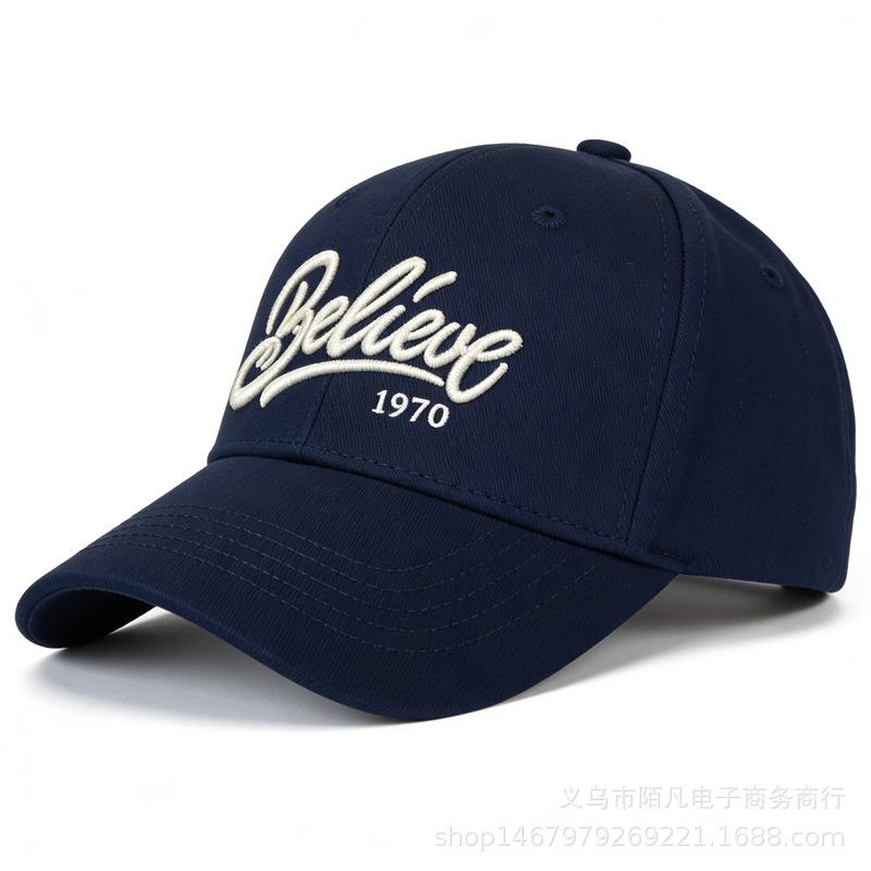 Spring and summer new letter embroidered baseball cap men's and women's fashion versatile trend sun hat travel sun protection cap
