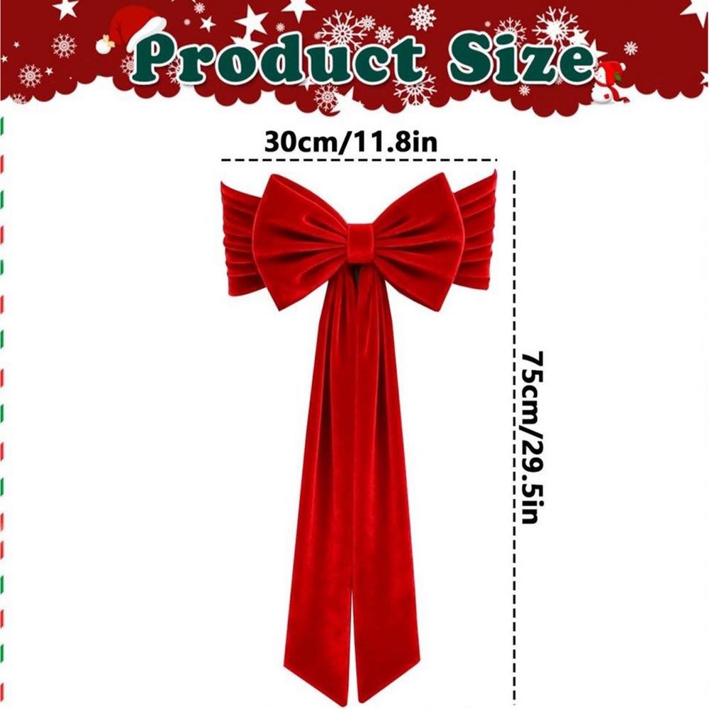 Chair Bows 118x29 Inch Big Chair Decor Bows For Christmas Tree For Dining Holiday Party Wedding Wreath Banquet Indoor Home Others красный 2340₽