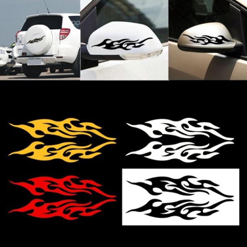 Adesivi Per Auto Riflettenti Stile Cartoon - Faccia Arrabbiata In Nero - 4 Pezzi Da 8,4 X 8,1 Cm - 2