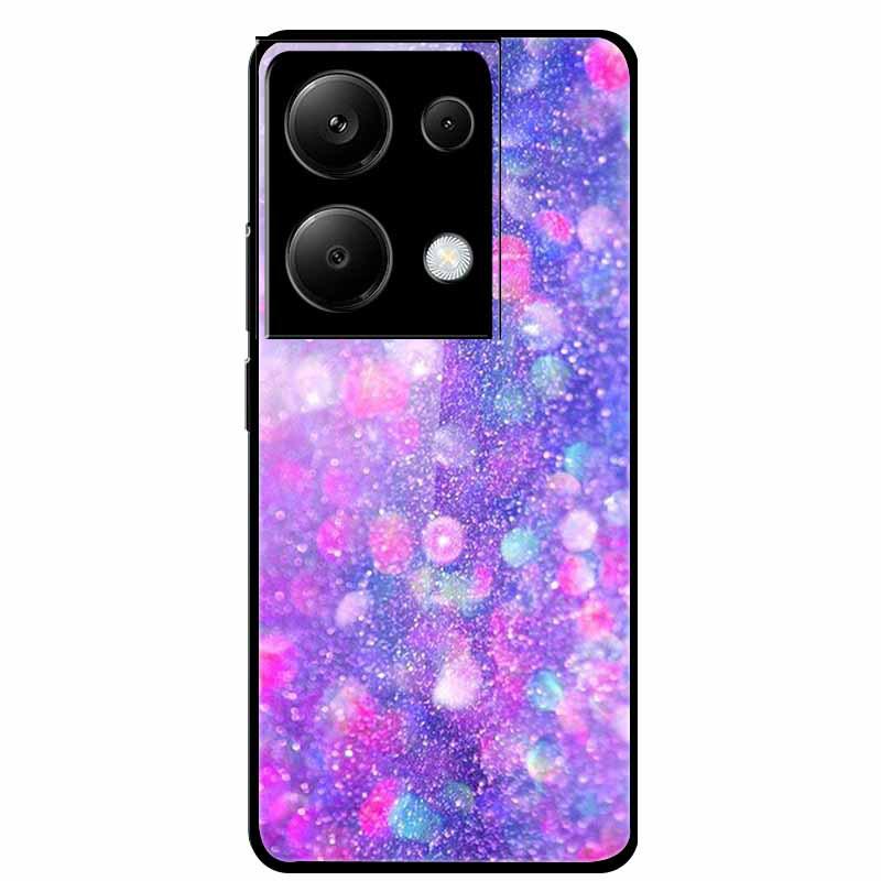 Redmi NOTE 13 PRO 4G Case with Tempered Glass & Aesthetic Color Painting