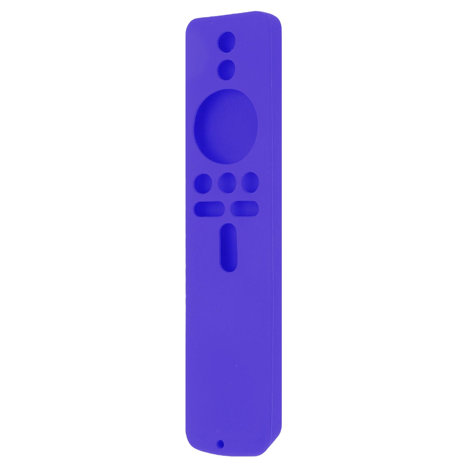 

Silicone Protective Cover for Xiaomi TV Stick 4K Anti Slip Remote Control Case with Lanyard Purple suit