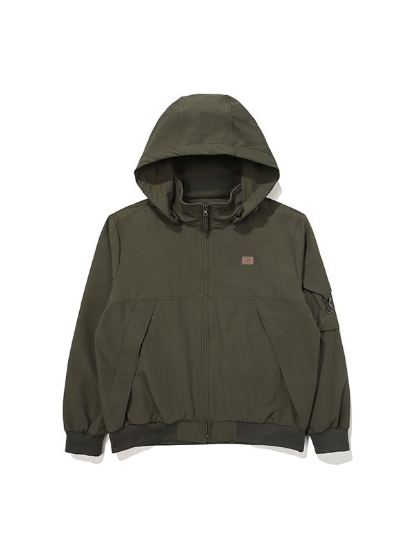 Bbc Earth Stretch Brush Hoodie Detachable Jacket_Khaki