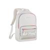 Li Ning Polyester Backpack Regular Unisex White & Purple & Floral YBSU253-1A9