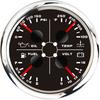85mm Oil Pressure/water Temperature/fuel/voltmeter 4 In 1 Multifunction Gauge 0-10bar Oil Pressure or Water Temperature Sensor