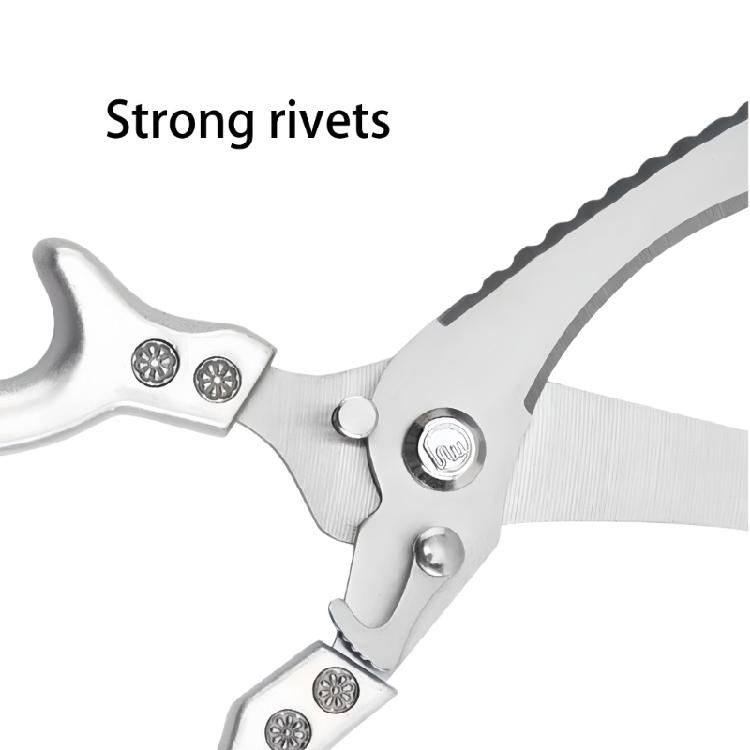 Ergonomic Handle Steel Poultry Shears MultiUse Kitchen Shears For Cutting Bone Trimming Herbs Easy cleaning Design