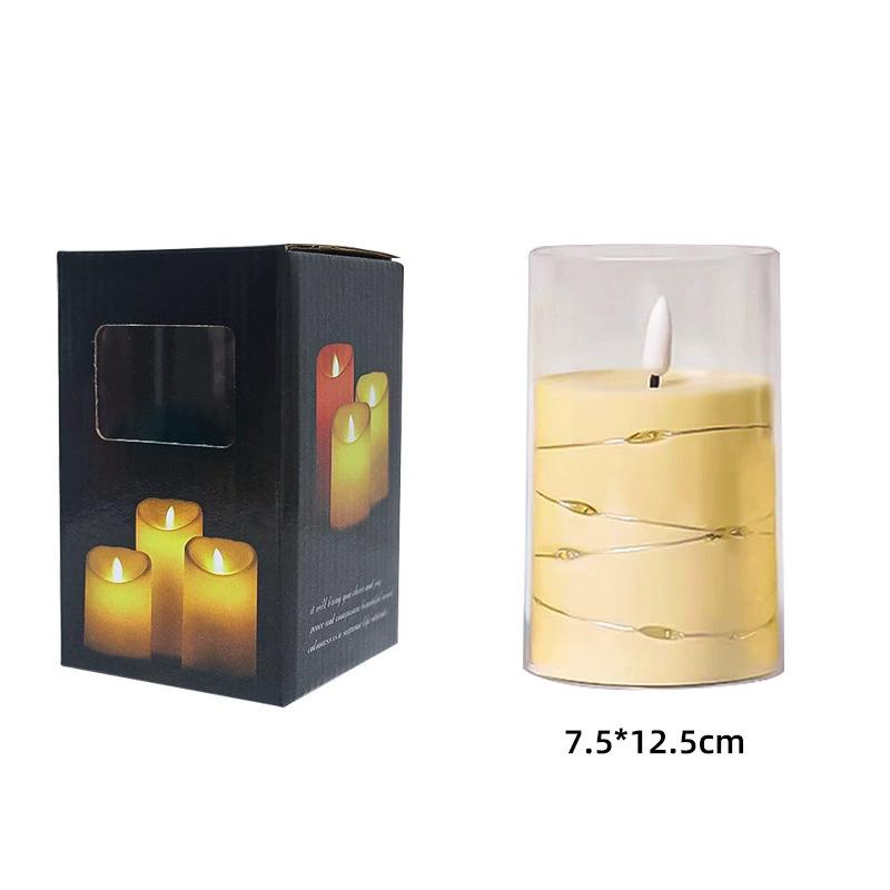 LED Remote Control Swing Candle Lamp for Hotel & Wedding Decor - Smokeless Atmosphere Lighting