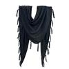 Trendy new scarf women's high-end sense versatile atmosphere wool shawl warm thickened fringed cashmere scarf