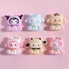 6 Pcs New Kawaii Cartoon Cute Bell Animal Resin Scrapbook Diy Jewelry Children Gift Hairpin Accessories A119