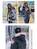 Winter Pure Canada Goose Down Bomber Jacket Putin Style Unisex White Duck Cold-Proof