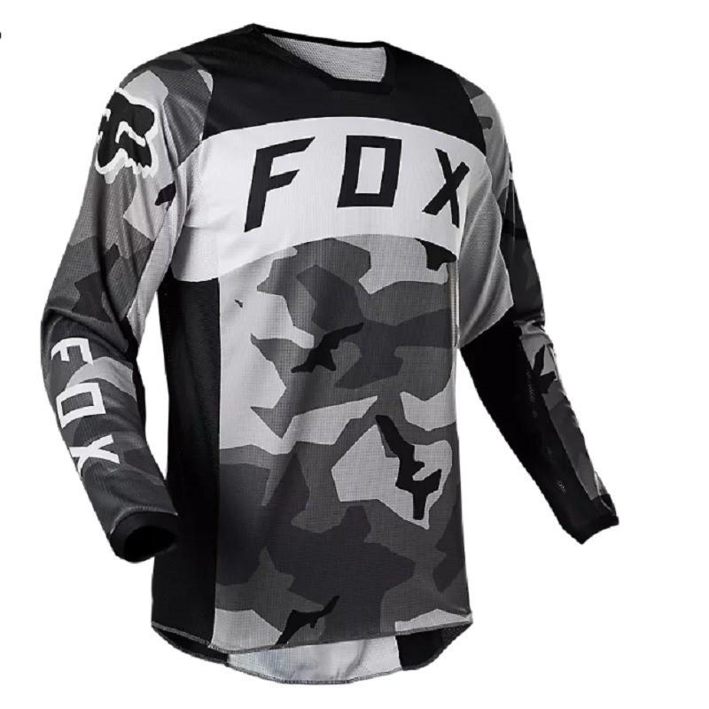 Mens Quick-Dry Long Sleeve Cycling Jersey Mountain Bike Downhill Shirt UV Protection Sport Top