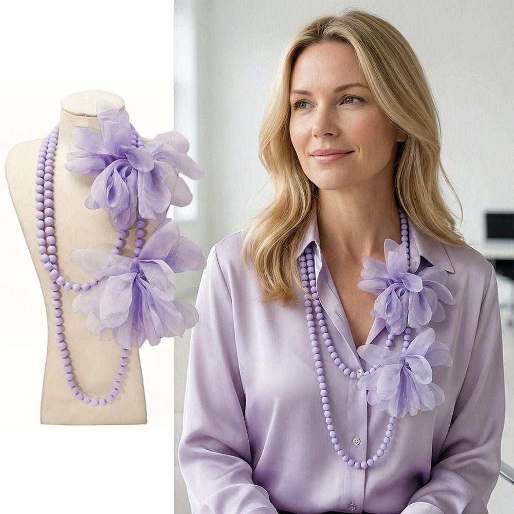 Elegant Style Long Necklace Flower Designing Belly Jewelry Waist Chain  Spring Summer Wear