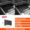 For Buick Regal 2017- Real Carbon Fiber Stickers Centre Water Cup Storage Panel Cover Car Accessories Interior Decorative