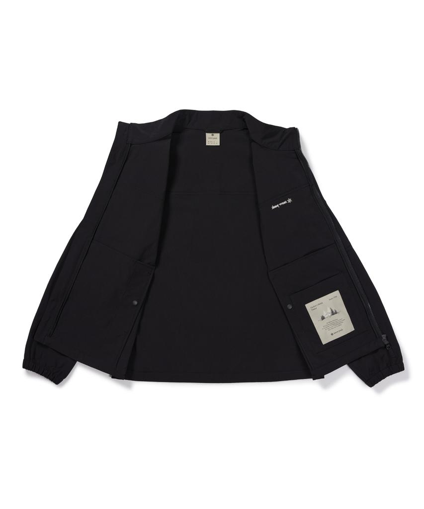 SNOWPEAK APPAREL Root Stand Neck Windbreaker (S26Fmrwb68) Black