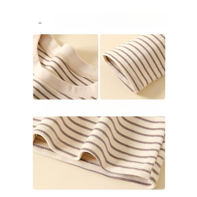 Rundhals Gestreift Damen Winterbekleidung Slim Fit Damen T-Shirt Langarm Oberteil