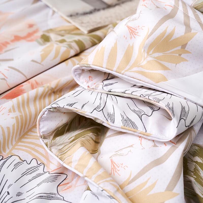 FUANNA 100% Tussah Silk Printed Summer Quilt