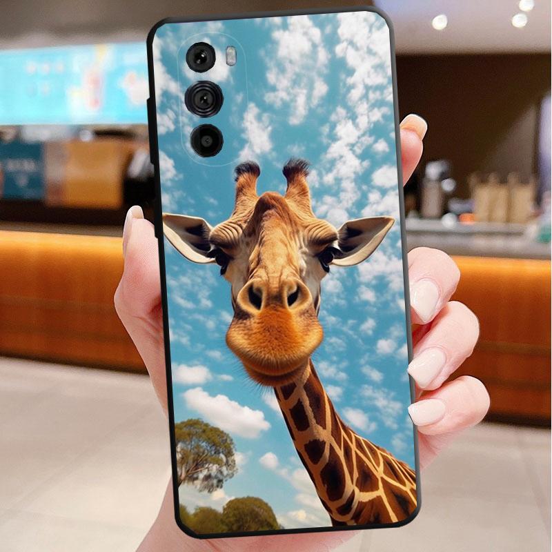 Phone Case For Motorola Edge 60 50 40 Pro 60 50 40 30 Ultra Neo Fusion Moto G Stylus G Giraffe Animal