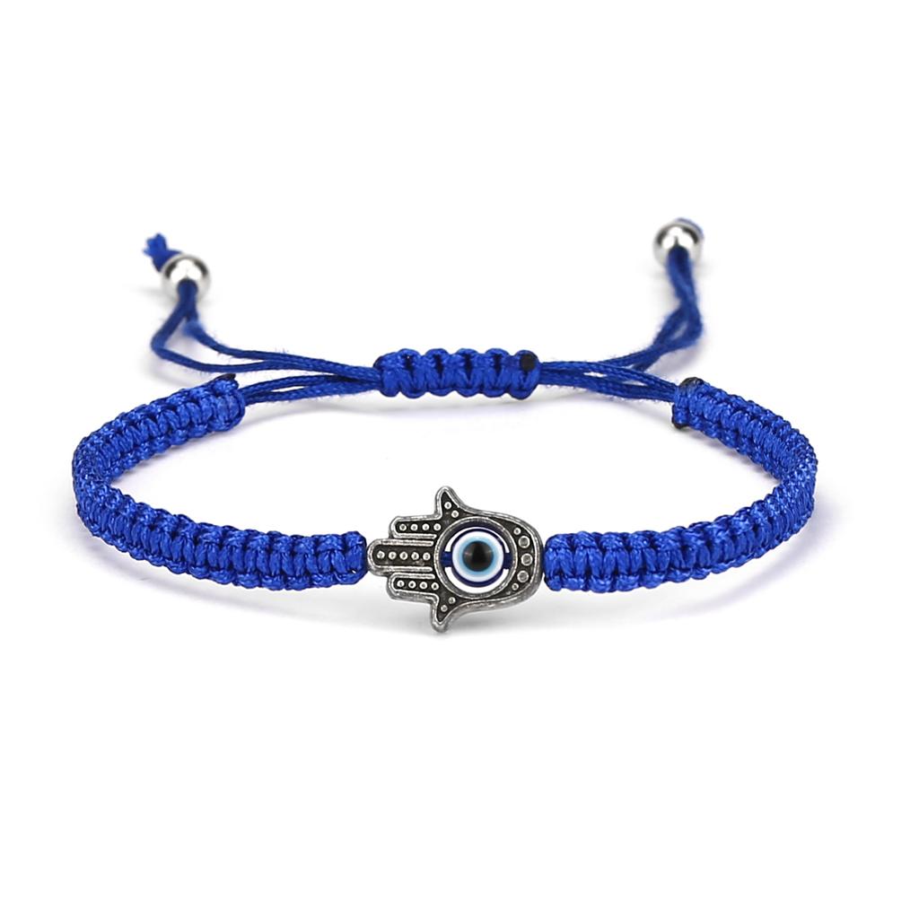 Blauwe Boze Oog Armbanden Armband Goede Geluk Rode Draad Gevlochten Verstelbare Bedel Armband Voor Koppel Vrouwen Geliefde Dame Cadeau