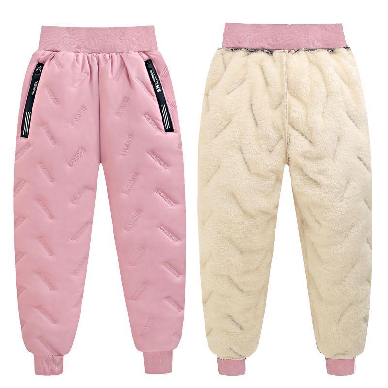 Winter Jungen Mädchen Warme Daunenhose Kinder Hochwertige Dicke Hosen Teenager Junge Mädchen Hosen Kinder Ski Daunenwattierte Hose
