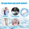 Jakehoe Sock Cleaning Tablets Gently Clean Socks of Stubborn Dirt, Stains and Odors with Multi-purpose Cleaning Tablets.