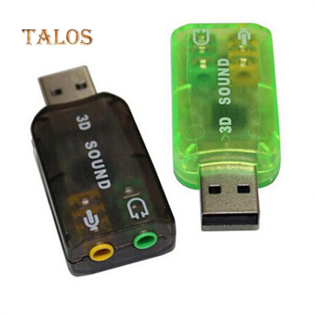 5.1 kanaler?USB til 3,5 mm jack lydadapterkonverter PC 3D eksternt lydkort datamaskin gadgets
