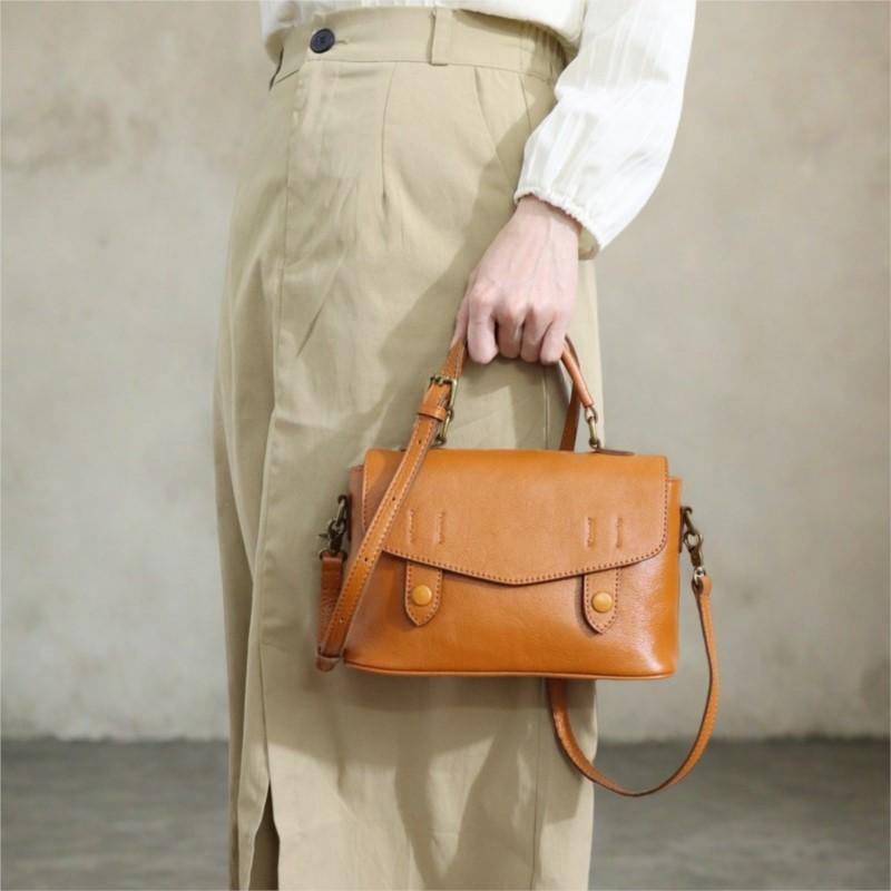 Johnature Real Cowhide Women's Bag Shoulder Bag High-end Crossbody Bag Large Capacity Women's Handbag