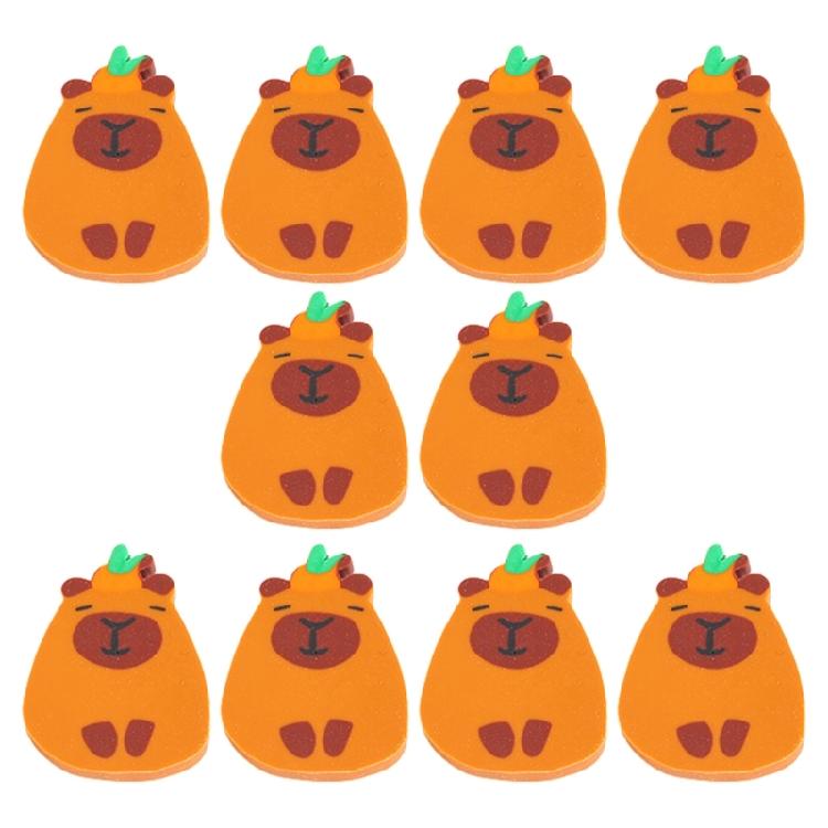 10 Pcs Capybara Erasers Funny Pencil Erasers Lovely Animal Eraser Back to School Erasers Prizes Gift for Classroom