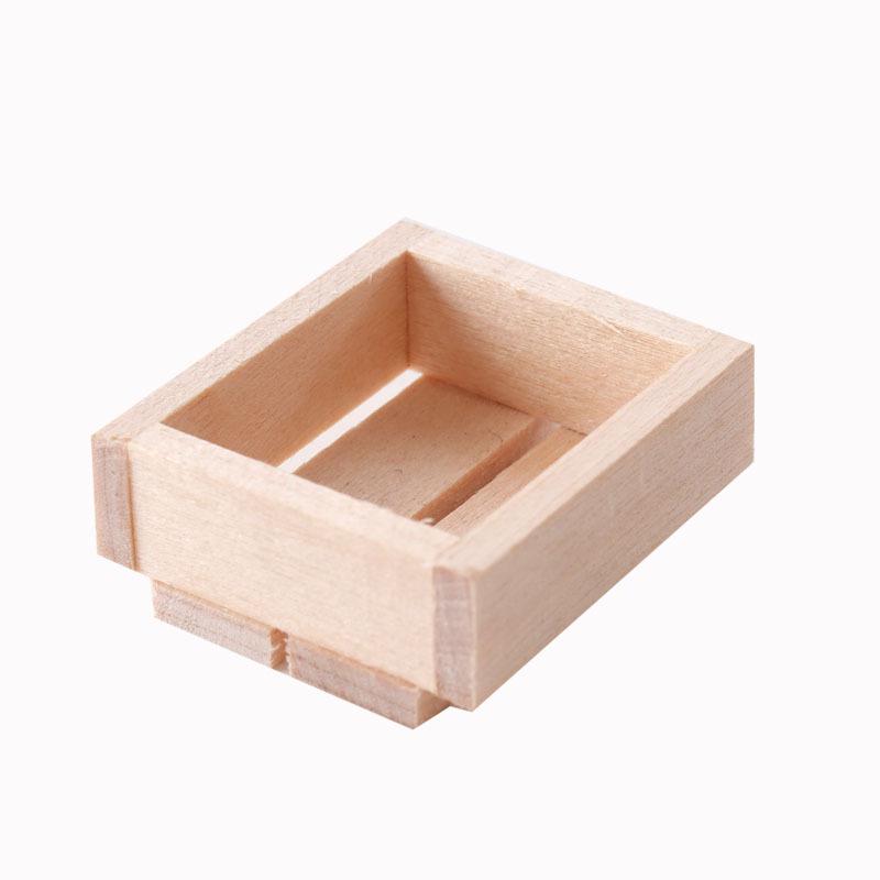 

Миниатюрная деревянная корзина для хранения и полая полка для 1:Кукольный домик масштаба 1/12 OB11