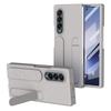 For Samsung Galaxy Z Fold3 5G Case with Tempered Glass Film Kickstand Wristband PC+Silicone Phone Cover